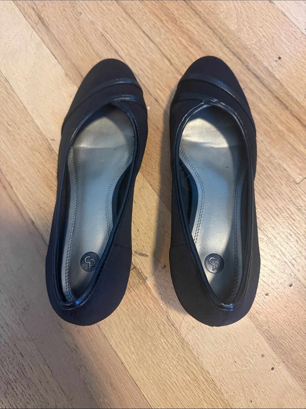 Dress Barn Black Women's Ballet Flats with Subtle Trim
